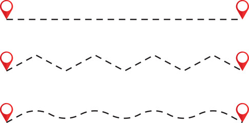 Travel route plotting, travel agency point on the travel map. Concept: Travelling, journey, travel, travel agency.