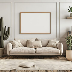 modern living room with sofa