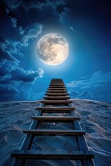 Ladder to the Moon: Dramatic Lighting