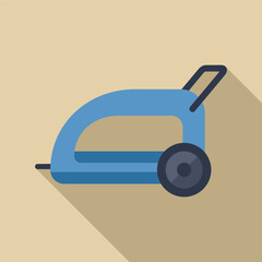 Blue pet trailer for safe and comfortable transportation of animals