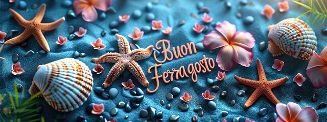 Sunny festivities: happy buon ferragosto, savoring summer at sea and beach, indulging in seaside fun, cultural traditions, and joyful atmosphere of this beloved italian holiday.