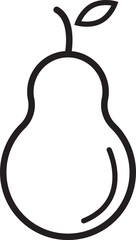 illustration of a pear fruit icon