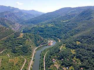 Fototapeta premium Iskar river Gorge near Lakatnik Rocks, Balkan Mountains, Bulgaria