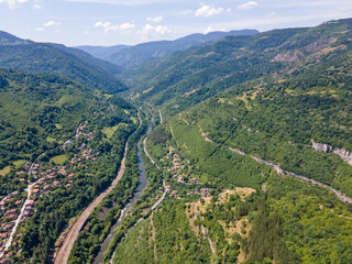 Fototapeta premium Iskar river Gorge near Lakatnik Rocks, Balkan Mountains, Bulgaria