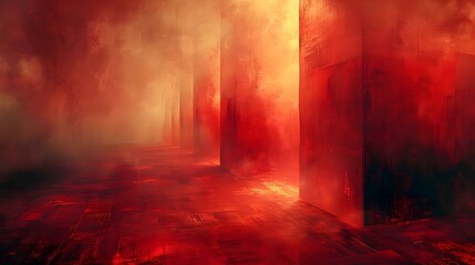 Abstract red light effect