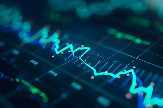 Financial Charts Displaying Market Trends