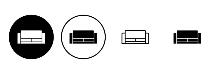 Sofa icon set. sofa icon illustration