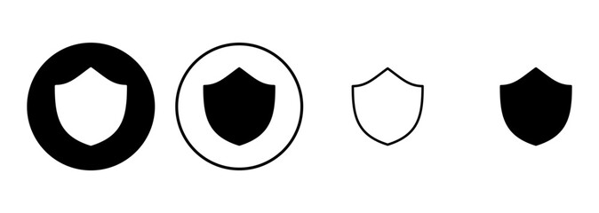 Shield icon set. Protection icon vector. Security vector icon