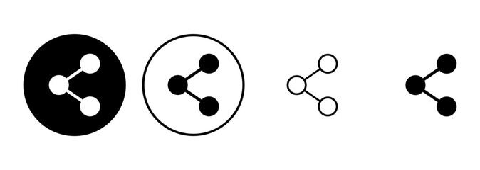 Share icon set. Sharing vector icon