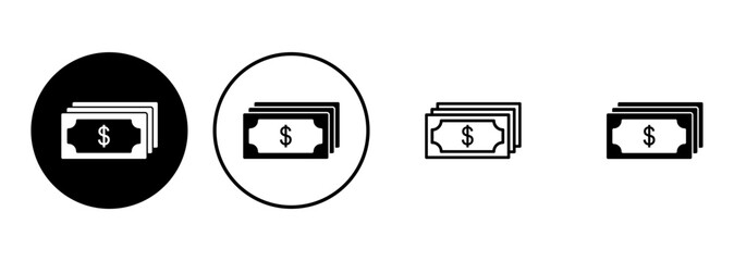 Money icon set. Money vector icon.