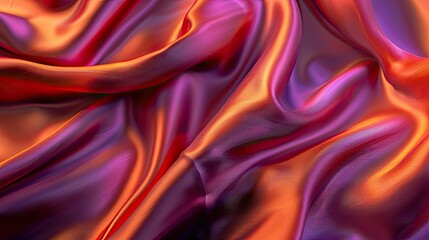 Fototapeta premium Vibrant silk fabric texture, with a smooth and shiny surface, ideal for creative design use