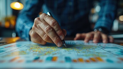Business leaders reviewing risk heat maps, risk management, visualizing risk exposure