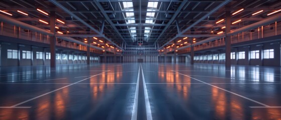 Naklejka premium The youth academy is portrayed in ultramodern, supernatural scenes, with copy space, showcasing stateoftheart facilities and cuttingedge training programs for young athletes