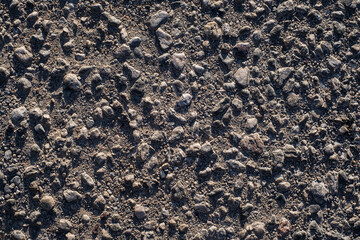 Dusty road close p view form top