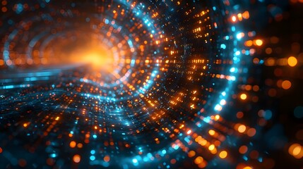 Abstract binary background for hackathon and digital themes