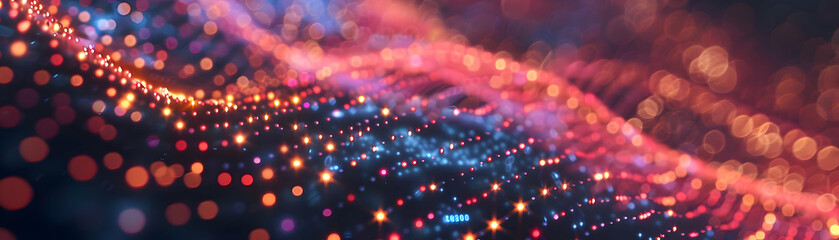 Obraz premium Abstract Background with Blurred Lights