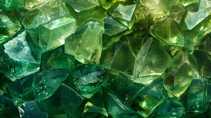 Obraz premium Green crystal mineral stone