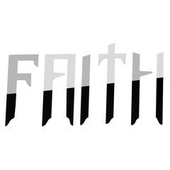 'FAITH' light negro.