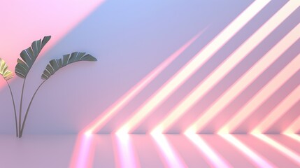 Naklejka premium Chevron stripes in gradient shades, perfect for dynamic and progressive designs in digital art. Illustrater Image, Shiny, bright, beautiful , Minimalism,