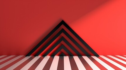 Chevron stripes with gradient fill, great for creating depth and dimension in graphic designs. Illustrater Image, Shiny, bright, beautiful , Minimalism,