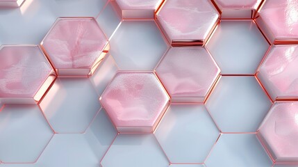Hexagonal pattern with watercolor wash, ideal for soft and artistic backgrounds in digital illustrations. Illustrater Image, Shiny, bright, beautiful , Minimalism,