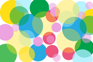 Multicolor circles background for design