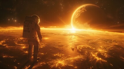 Obraz premium The concept of cosmic planets