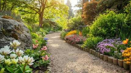 Garden walking route