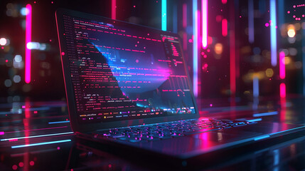 Obraz premium Futurism perspective of digital nomads lifestyle