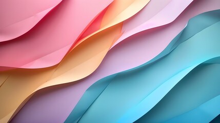 Abstract colored paper texture background with minimal geometric shapes