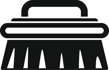 Cleaning brush with a plastic handle, ideal for scrubbing and washing various surfaces