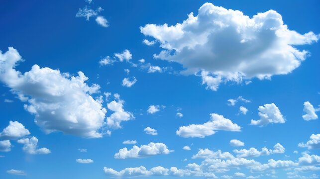Uncommon clouds in a vast blue sky