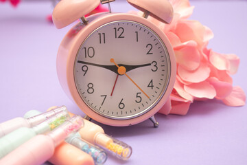 clock, time, alarm, watch, hour, alarm clock, minute, pink, alarm-clock, timer, bell, business,...