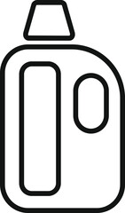 Laundry detergent bottle icon representing the concept of washing