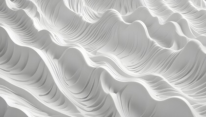 Obraz premium Clear Plain Shiny Soft Vintage Bokeh Cloudy Wave Like Geometric White Background or Texture