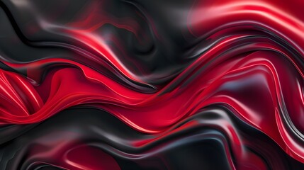Obraz premium Abstract Red waves geometric background. Modern background design. gradient color. Fluid shapes composition. Fit for presentation design. website, banners, wallpapers, brochure, posters