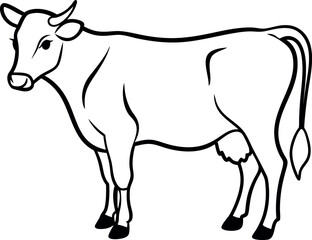 Cow vector art illustration 1.eps