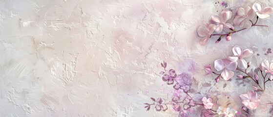 Delicate Floral Watercolor Abstract