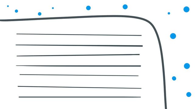 On the top and sides there is a border with flickering drops of water. On the other side there are frozen lines, like a lined sheet for inserting text.