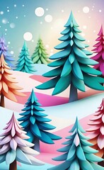 Obraz premium abstract christmas tree