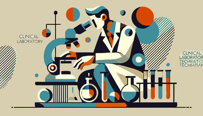 Obraz premium The Concept of the Image of the Health Care Worker. Vector illustration.