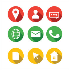 Vector home phone icon with colors trend.eps