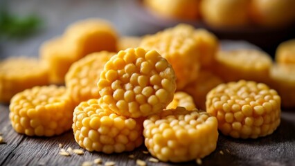  Deliciously golden perfectly popped corn kernels