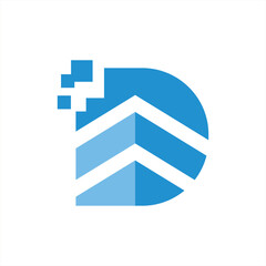 letter d  digital logo design
