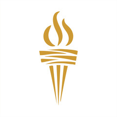 torch logo design