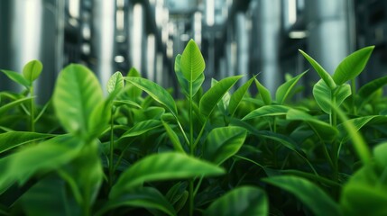 Obraz premium Biomass Energy is illustrated as an ultramodern