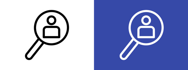 Hiring logo sign set vector outline