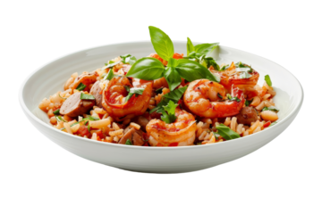 Shrimp and Rice Dish with Basil