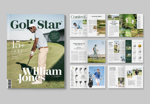 Golf Magazine Template