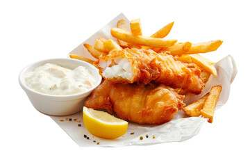 Crispy Fish and Chips with Tartar Sauce